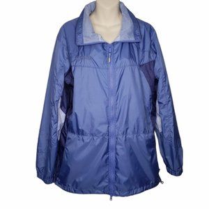 COLUMBIA blue women's windbreaker jacket medium